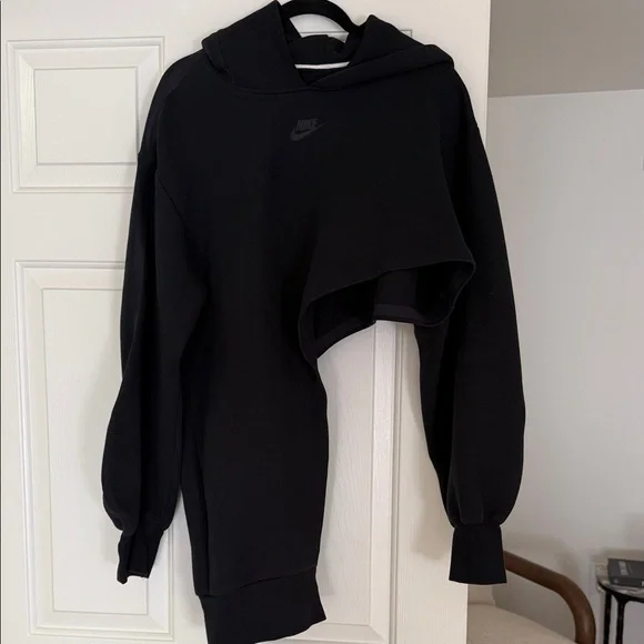 Nike Women's Black asymmetrical hoodie - Picture 2 of 3